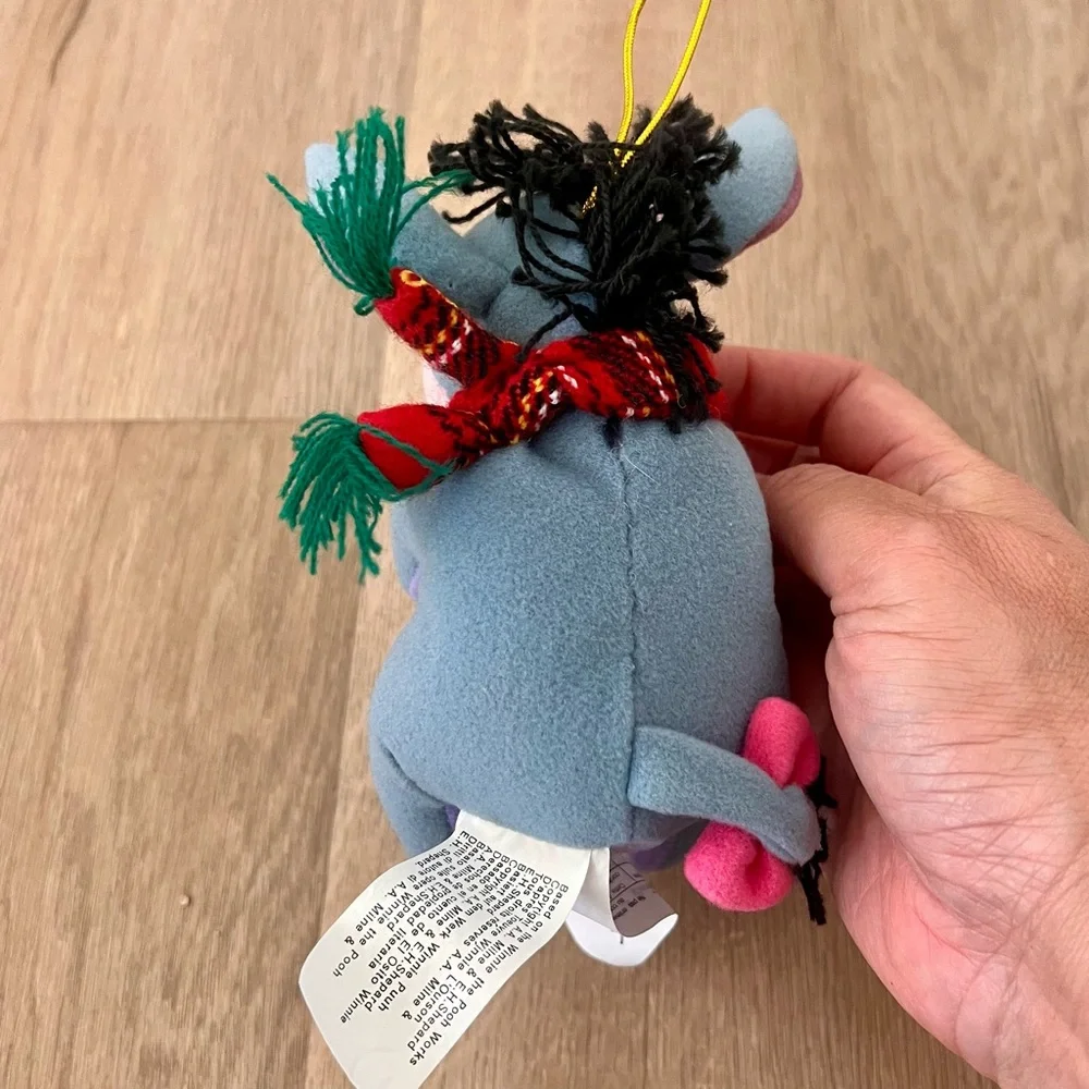 Disney‎ Winnie The Pooh Collection Eeyore Plush Toy Christmas Ornament 5”
